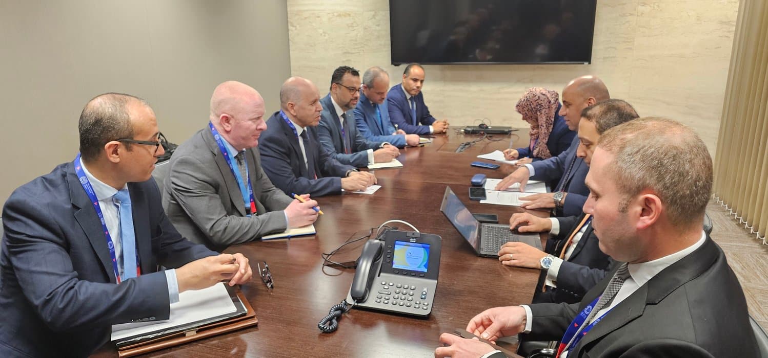 114th Session of the International Labour Conference: Mr. Sayhi discusses ways to enhance the bilateral partnership with his Egyptian counterpart