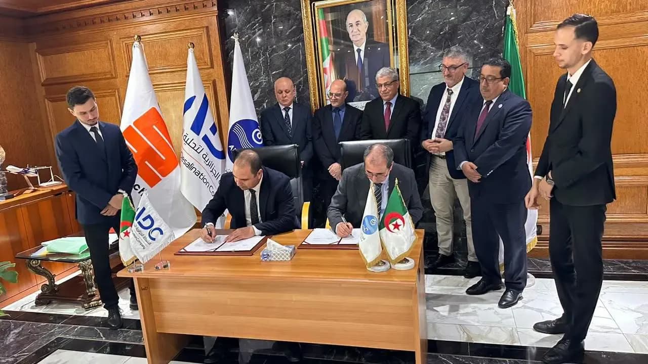 Algerian Water Company and Algerian Desalination Company Sign Contracts to Enhance Water Security