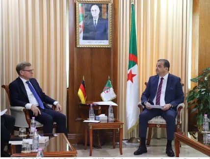 Aqrab discusses with the German Foreign Minister ways to enhance the strategic partnership in the field of hydrocarbons