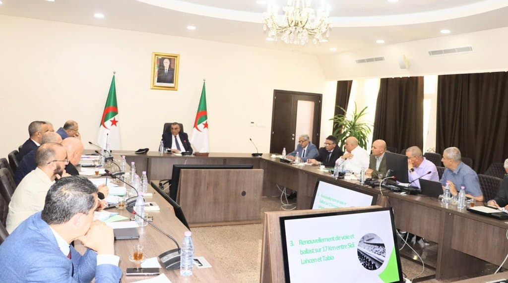 Coordinating meeting to monitor the progress of infrastructure development for the Gara Djebilet mine exploitation project