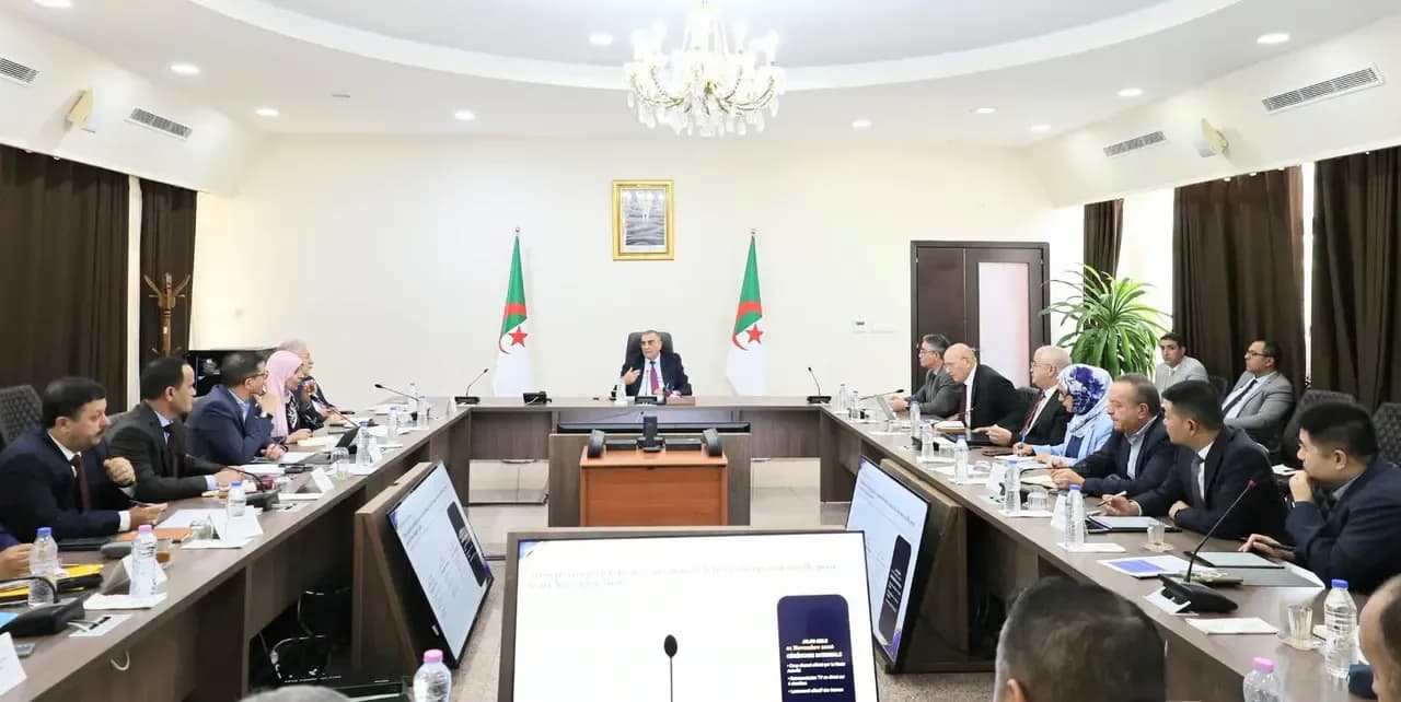 Djaoui chairs a coordination meeting in preparation for the launch of the Algiers-Tamanrasset railway line
