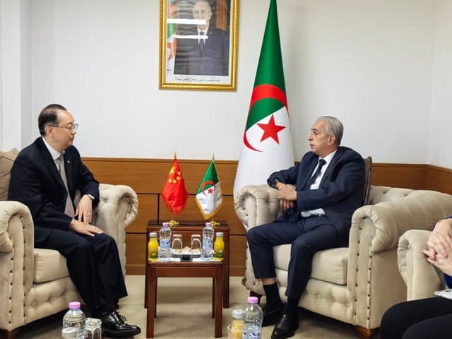 Hnifi Receives the Chinese Ambassador in Algeria