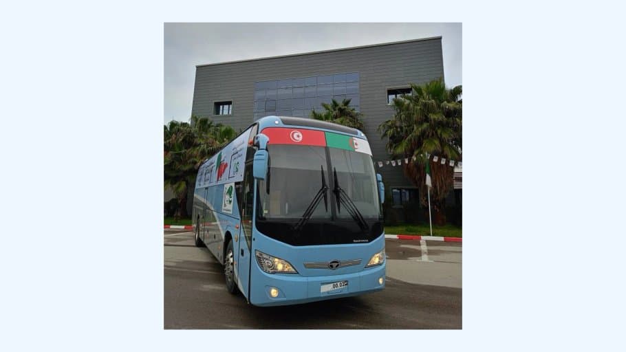 Inauguration of a bus transport line for passengers between Algeria and Tunisia