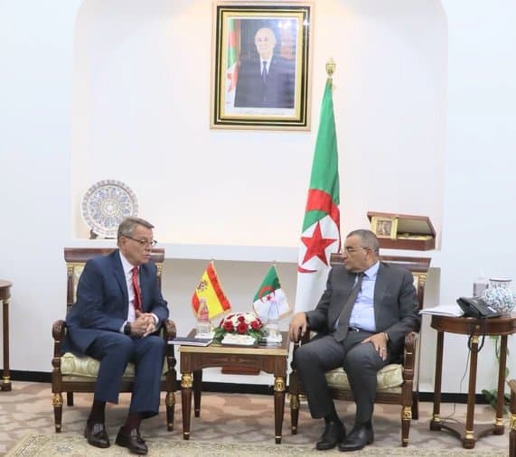 Jalawi Receives the Ambassador of Spain in Algeria
