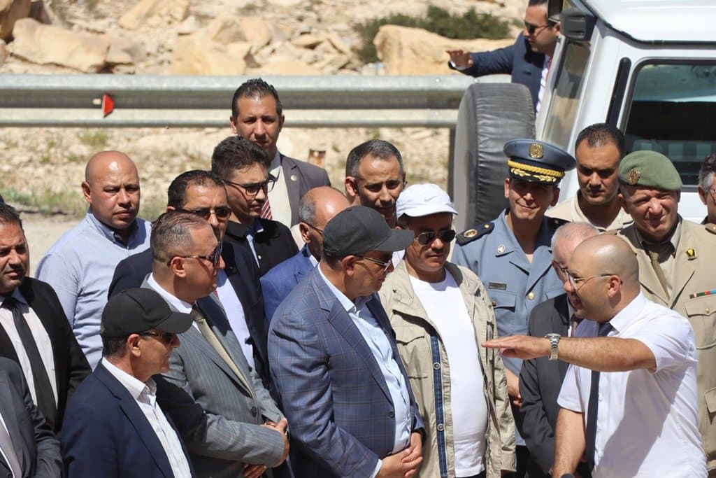 Jalawi supervises the launch of the dualization of National Road No. 83 in Tebessa