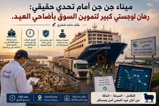 Janjan Port Faces a Real Challenge: A Major Logistics Bet to Supply the Market with Eid Sacrifices.