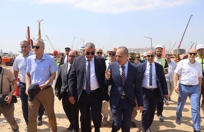 Jlaoui follows up on the progress of the Eastern Mining Line project and the expansion of Annaba Port