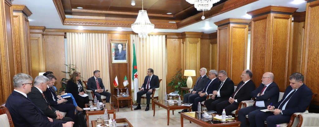 Mr. Arqab discusses with the Polish Deputy Minister of State Property the establishment of joint projects in Algeria
