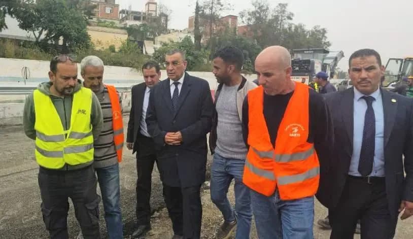 Mr. Djalawi inspects major projects to develop the road network and enhance transportation