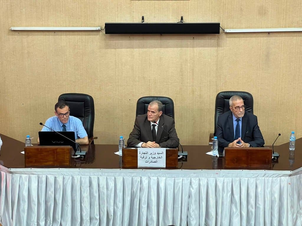 Mr. Rzig supervises a workshop on the digital platform for imports