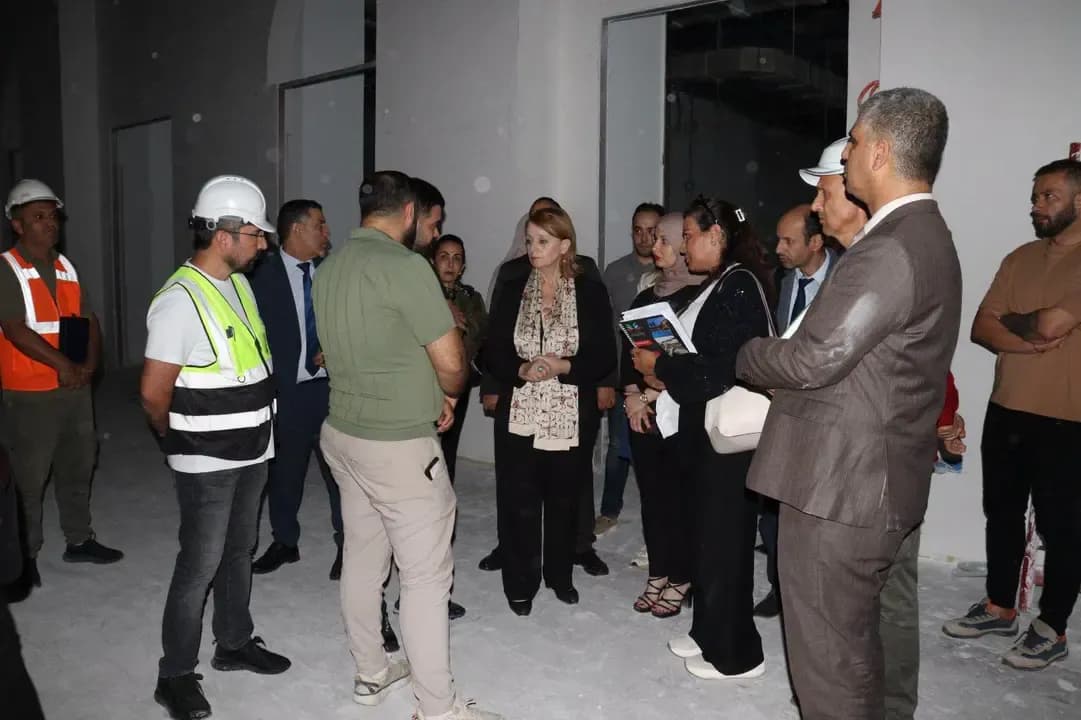Ms. Medahi inspects the rehabilitation and modernization works of the 'Safir' hotel in the capital