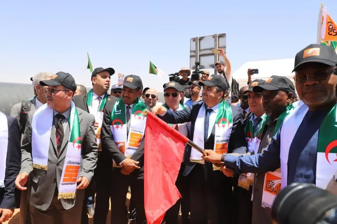 Photos.. Launch of the Algerian section of the Trans-Saharan Gas Pipeline Project
