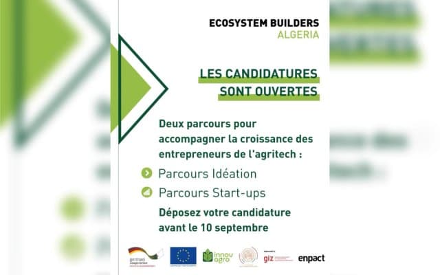 Registration for 'Ecosystem Builders Algeria' by GIZ Algeria: Candidates have until September 10