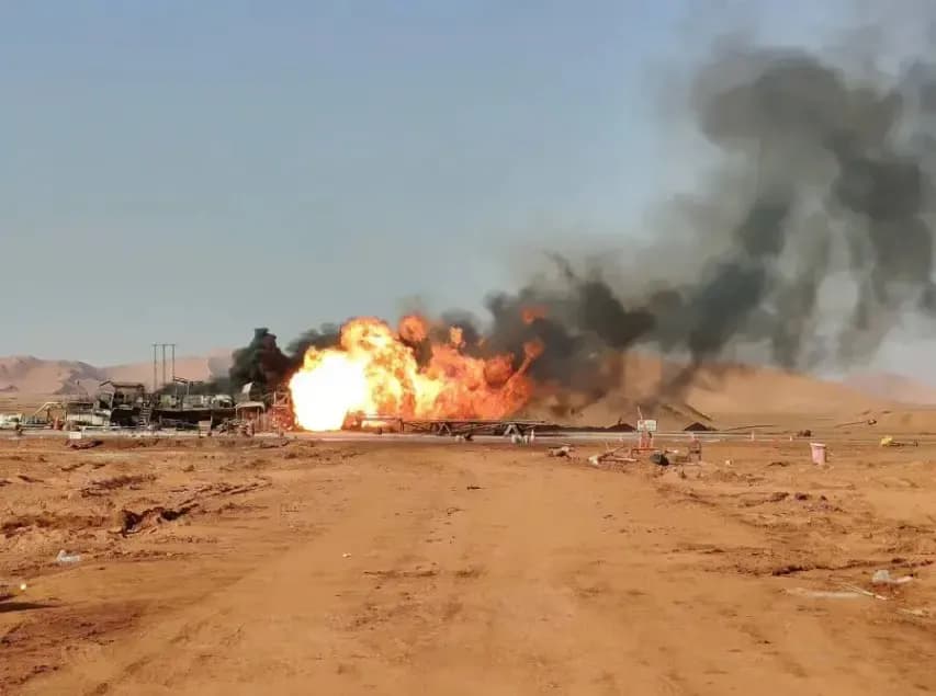 "SONATRACH" confirms control over the gas field fire in Tiguentourine