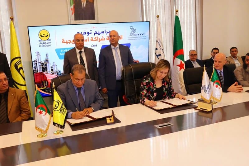 Strategic partnership agreement between SNTF and FERROVIAL for the preparation of the eastern mining line