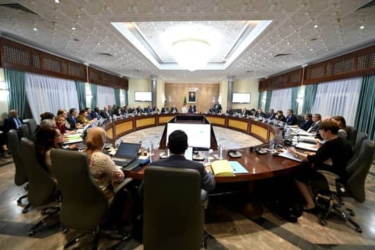 Study of draft decrees concerning the pharmaceutical industry, public works, and basic infrastructure sectors