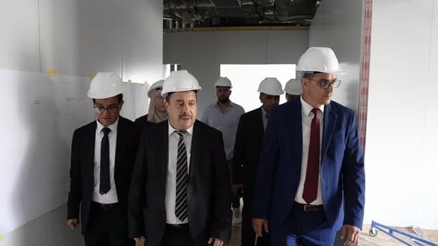 The CEO of 'Saïdal' reviews the progress of the construction of the raw materials factory for antibiotics in Médéa