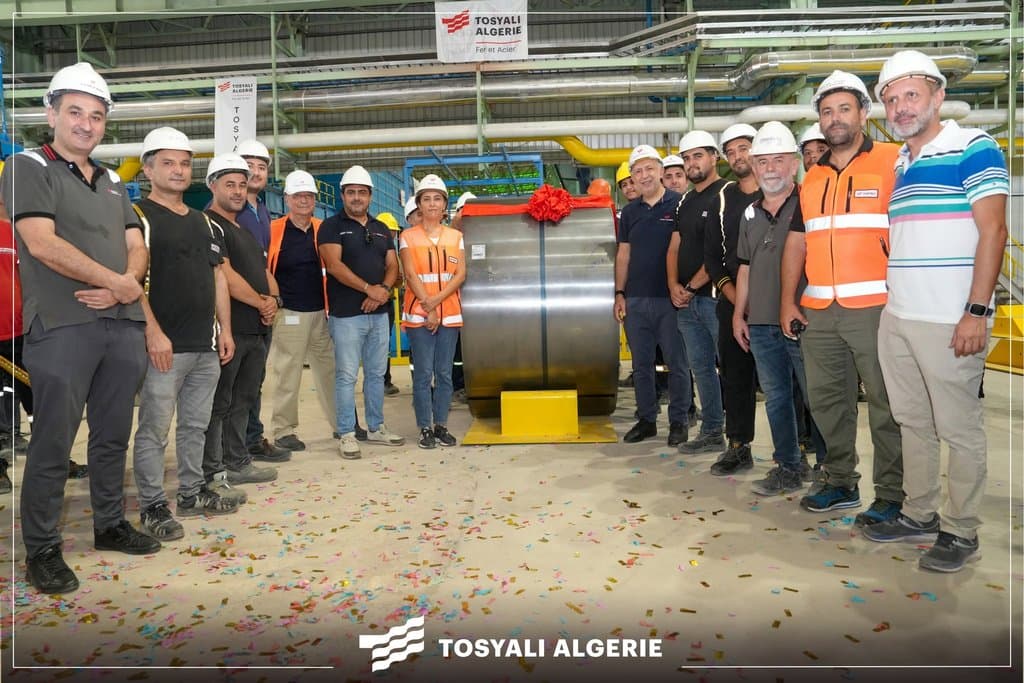 Tosiali Algeria Launches First Production Operation of the Cold Rolling Complex