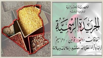 Update of the Official Index of Licensed Seeds and Seedlings for Production and Marketing in Algeria