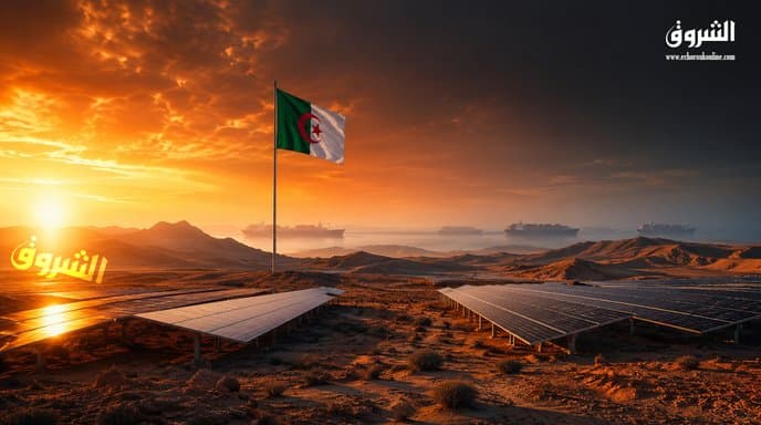 Where does Algeria rank among the largest importers of solar panels in the Arab world?