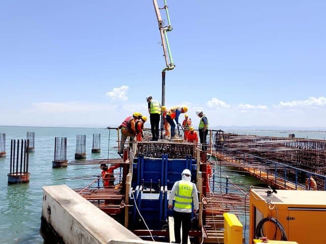 Work on the expansion of Annaba phosphate port continues at a rapid pace