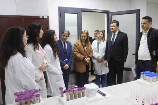 Yassine Walid inspects the National Gene Bank project in the capital