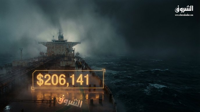 206 thousand dollars per day.. Oil shipping costs have quadrupled since the beginning of the year