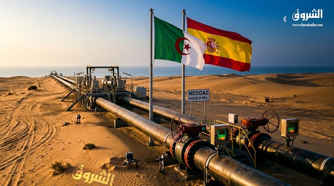 Algeria, the gas artery for Spain.. 40% of imports via the 'Medgaz' line
