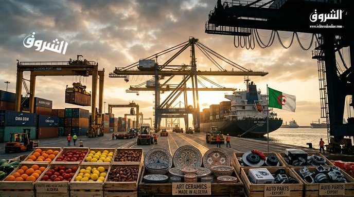Algerian trade balance improves by 16% during the first quarter of 2026