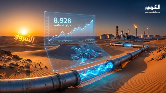Algeria's natural gas production rises to the highest level in 8 months