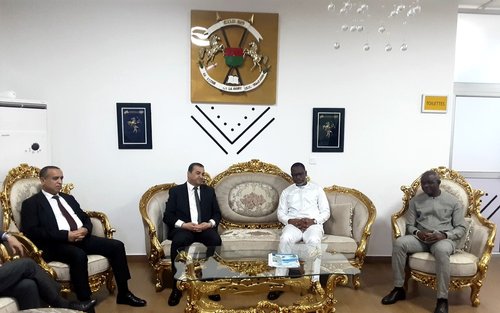 Aqrab arrives in Ouagadougou on a working visit to Burkina Faso