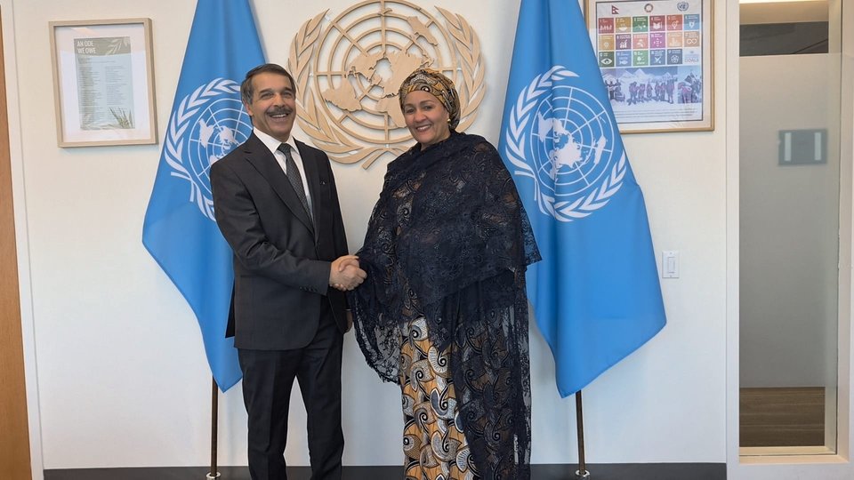 Boulzerd discusses in New York with the Deputy Secretary-General of the United Nations