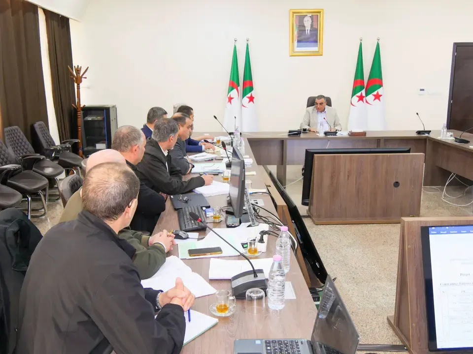 Coordinating meeting at the Ministry of Public Works to follow up on the progress of the Jijel-El Eulma highway access project