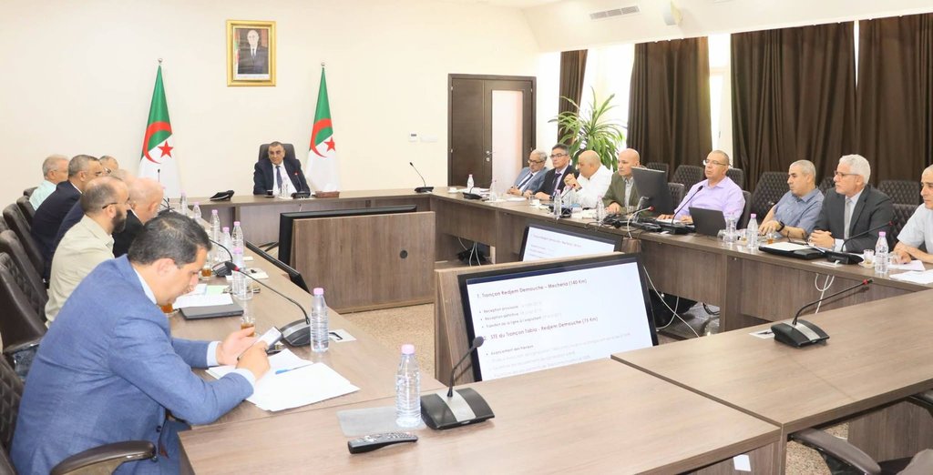 Coordination meeting to monitor the progress of infrastructure development for the Gara Djebilet mine exploitation project