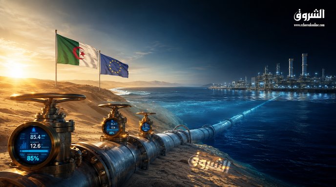 European gas imports rise to 61.4 billion cubic meters supported by Algeria