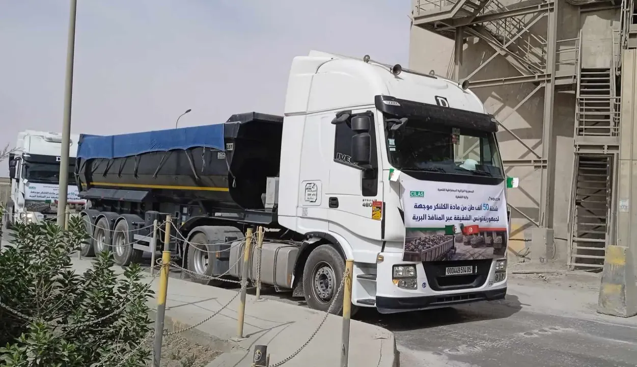 Export of 50,000 tons of clinker to Tunisia
