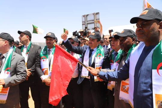 Historic Event.. Launch of the Algerian Section of the Trans-Saharan Gas Pipeline Project