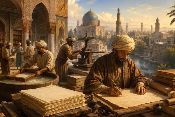 How Muslims Democratized Paper: Economic and Cognitive Revolution (8th–12th Century)