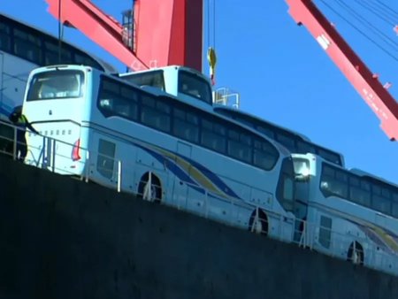 Import Program for 10,000 Buses: Receipt of 338 Buses at the Port of Algiers and 97 Others at the Port of Gent Gent