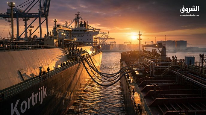In a maritime first.. Success of the largest ammonia transfer operation from one ship to another in Oman