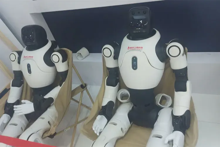 In Beijing, we saw... Robots singing 'opera', playing sports, and working in factories!