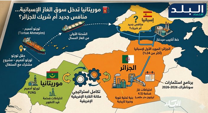 Mauritania enters the Spanish gas market… A new competitor or a partner for Algeria?
