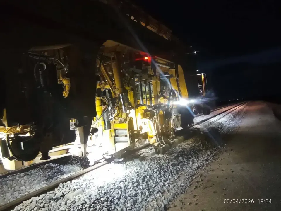 Mining Line.. Work Continues at a Rapid Pace