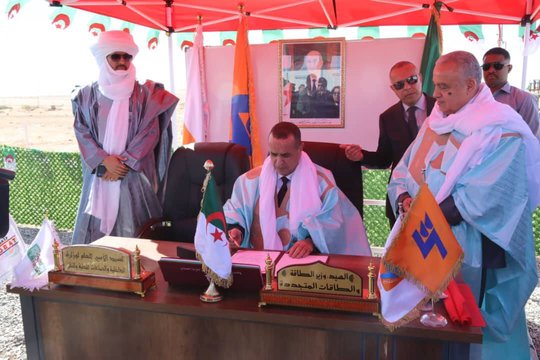 Minister Aghal Inaugurates Gas Station Project for 3,000 Housing Units in In Guezzam