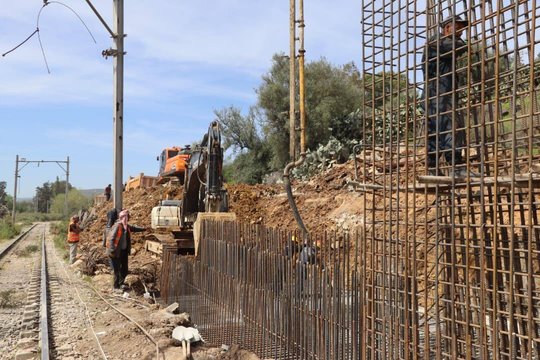 Mr. Djaloui inspects the Eastern Mining Railway Project in Annaba and El Tarf