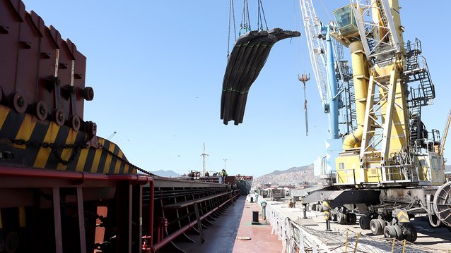 Of the type 'round concrete'.. Export of 8000 tons of construction steel via Béjaïa port