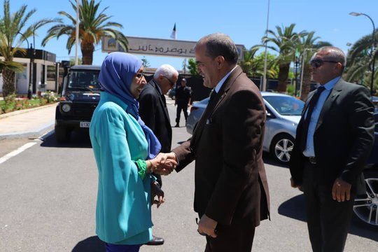 Rzig oversees the opening of the sweets, biscuits, and chocolate exhibition in Boumerdes