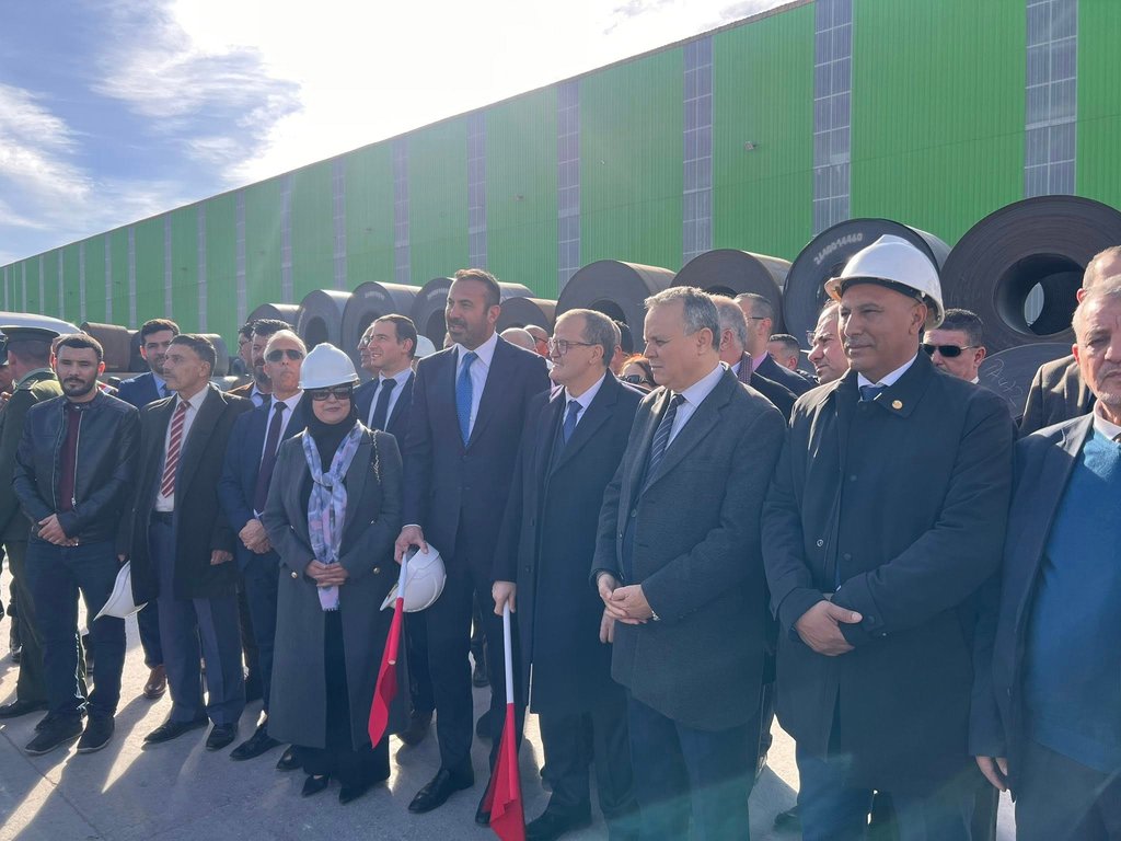 Rzig supervises the launch of the first operation to export steel sheets for Tosyali in 2026