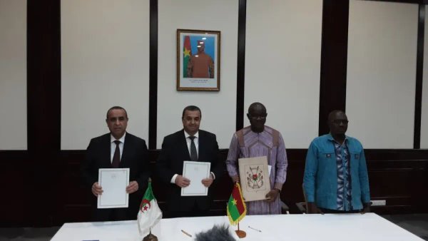 Signing of an agreement between Algeria and Burkina Faso.. This is what it included