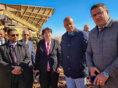 Tafsir inspects preparations for the launch of exploitation of the Gara Djebilet mine and its connection to the railway network